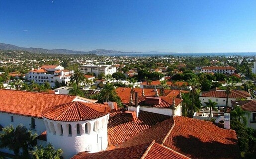 Aerial view of Santa Barbara